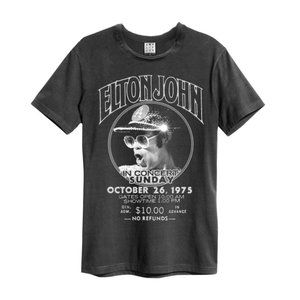 Elton John Black Graphic Tee - Short Sleeve